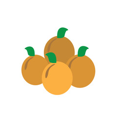 Mandarin Oranges Vector Graphic. Chinese new year ornaments.