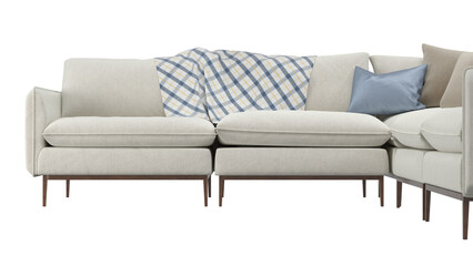multiple different side sofa with no background