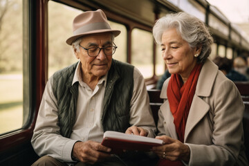 Couple exchanging Valentine's Day gifts generated by artificial intelligence