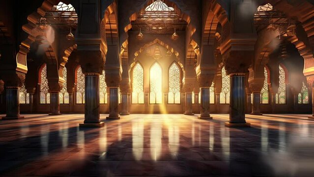 mosque at night