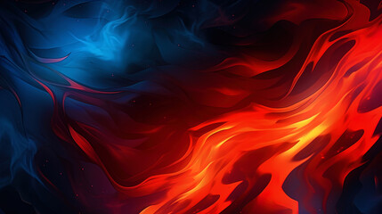 Fototapeta premium The background with abstract forms and fiery outbreaks