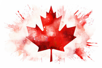red maple leaf. Canada national flag