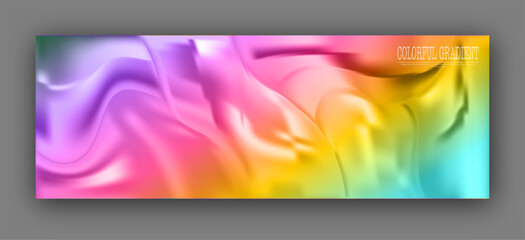 Colorful gradient background. Template for poster, banner, interior, web design and creative ideas - obrazy, fototapety, plakaty