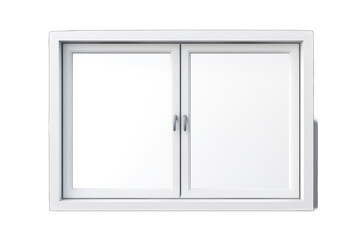 modern white window with a double-pane design