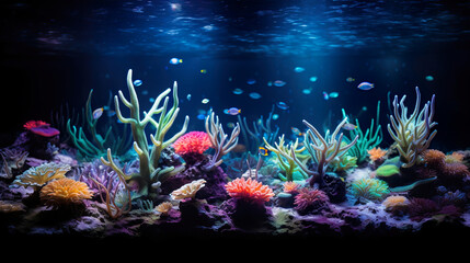 A Thriving Coral Reef Ecosystem. Generative Ai