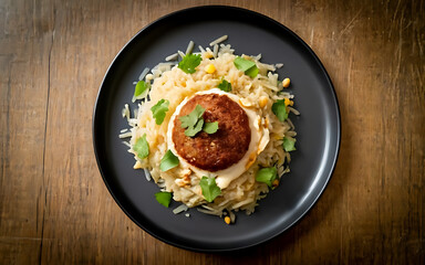 Capture the essence of Mansaf in a mouthwatering food photography shot