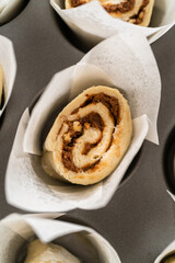 Captivating Capture of No-Yeast Cinnamon Roll Cupcakes