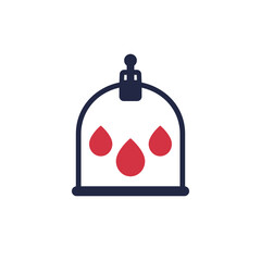 Hijama cupping therapy icon, vector