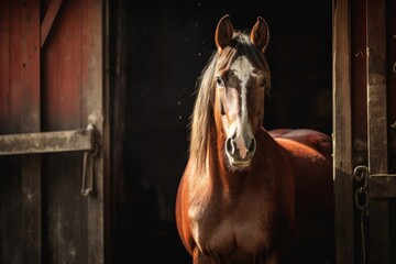 Housed Czech Coldblood Horse