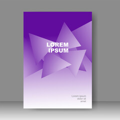 Fototapeta premium Design cover book modern. Annual report. Brochure template, catalog. Simple Flyer promotion. magazine. Vector illustration