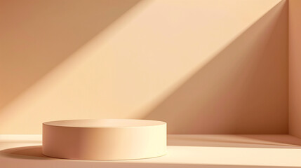 Podium for cosmetic product presentation