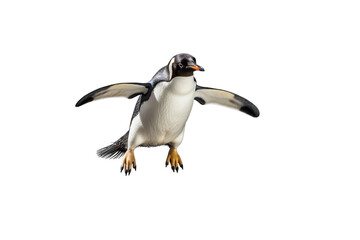 Adorable Penguin on White on a transparent background
