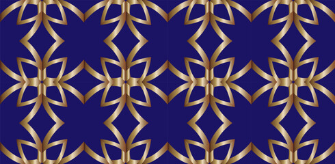Abstract classic golden pattern. Geometric background. Pattern wallpapers and for backgrounds. A popular trend in interior decoration. 