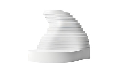 Abstract pedestal podium, cut out
