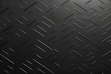 Black Diamond Steel Plate Floor pattern and seamless background in a panoramic view.