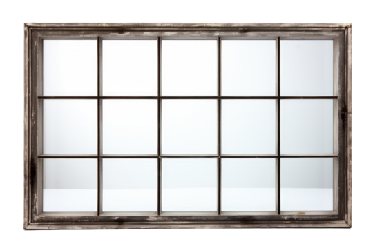 There is no glass installed in the window panes