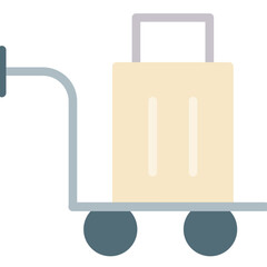 Obraz premium Luggage Cart Icon