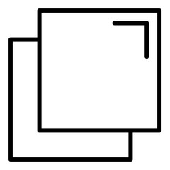 Postit Note Line Icon