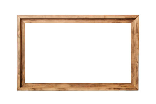wooden photo frame mockup
