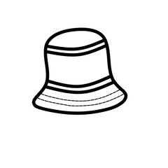 Bucket Hat Outline 