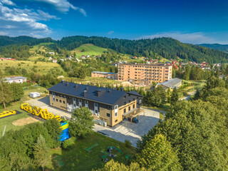 Lot nad Złockiem latem. Piękne krajobrazy. © rogozinski