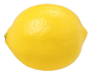 ripe lemon fruit isolated, transparent PNG, PNG format, single