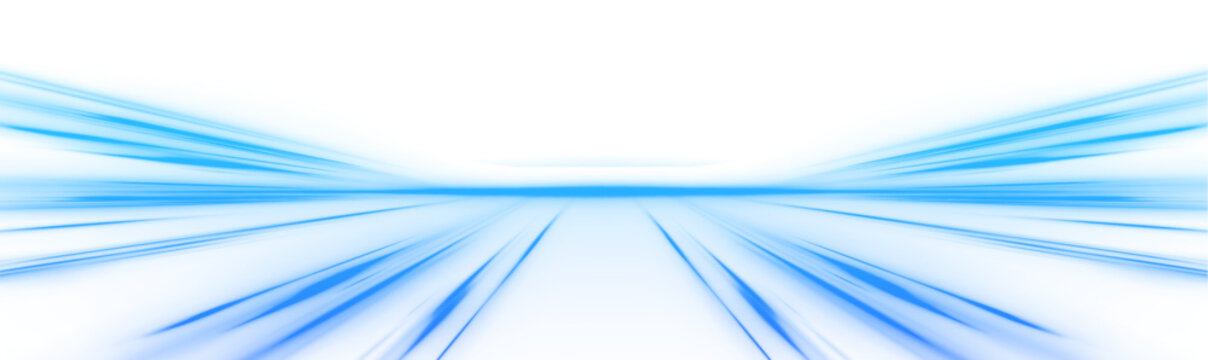 Digital image of light rays, striped lines on a blue light background. Design element for visualizing air or water flow. Light, light garland PNG. 