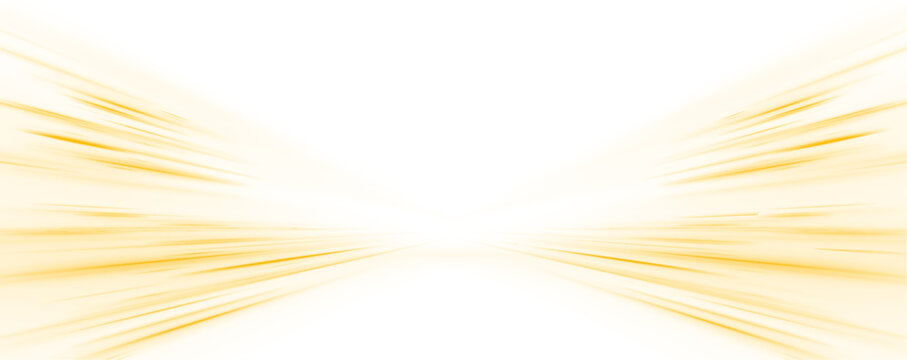 Abstract neon rays of light on a transparent background in PNG format. Yellow magic spirals with sparkles. Golden glowing shiny spiral lines effect. 