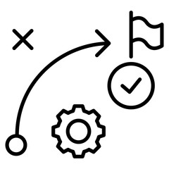 Project Management Icon Element For Design