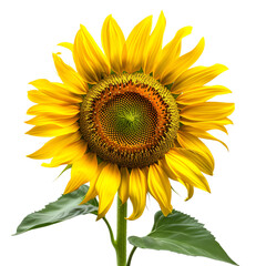 Obraz premium sunflower isolated on transparent background