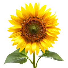 Obraz premium sunflower isolated on transparent background