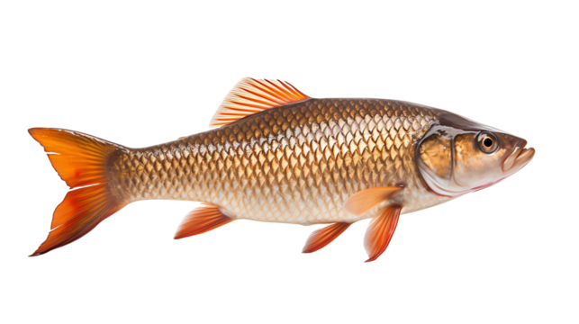 a fish with a white background