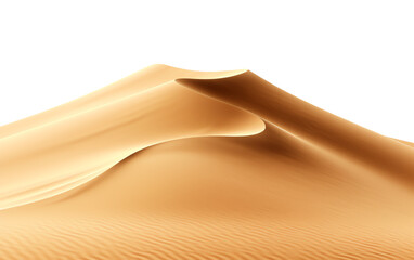 a sand dune with a white background