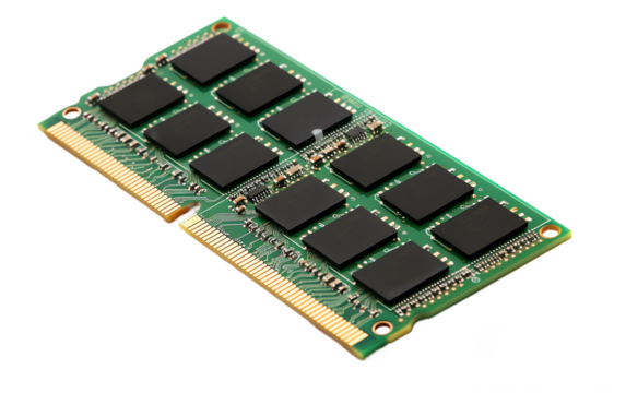 a green circuit board with black squares