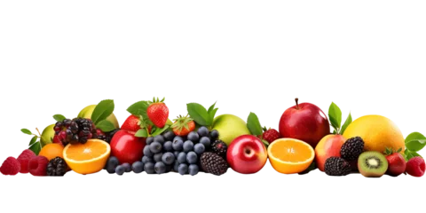 Foto op Plexiglas a group of different fruits © Dumitru