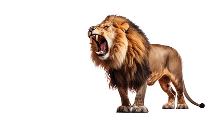 Obraz premium a lion with its mouth open