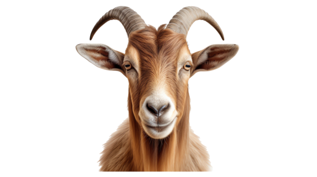 a close up of a goat