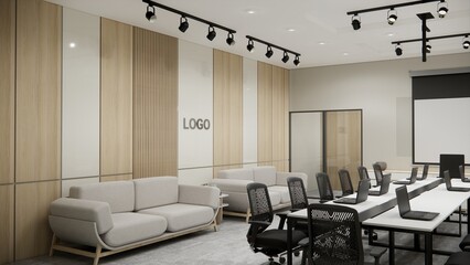 Corporate Office Interior Design 3d Visualization