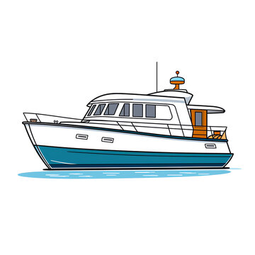 recommend clip art: a cartoon of a boat