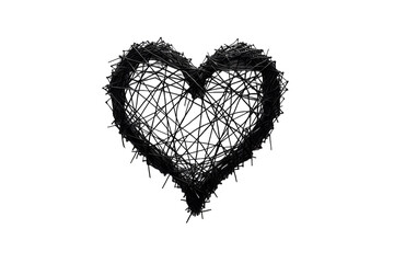 a heart made of nails