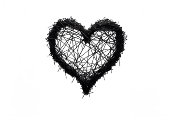 a heart made of nails
