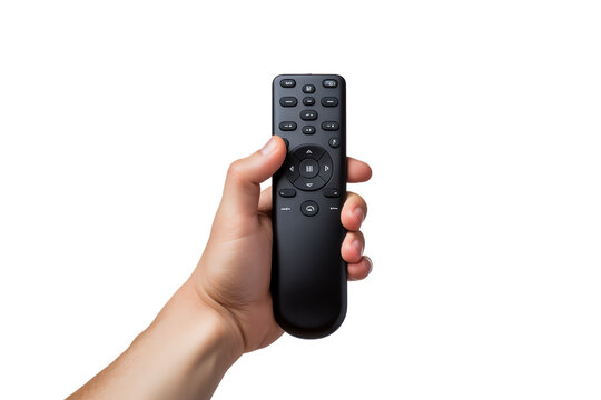 a hand holding a remote control