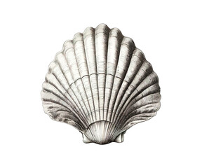 Old-time engraving of the Shell. Vector illustration design.