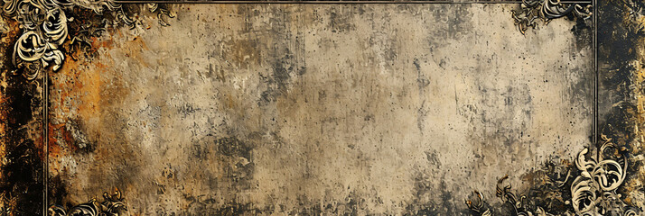 Vintage Frame Border  Old-World Charm with Distressed Textures for a Classic, Timeless Feel
