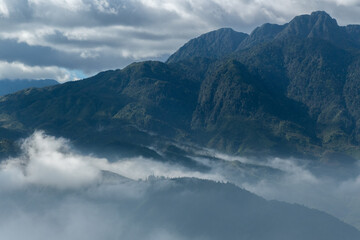 Fansipan Mountain in Sa Pa Province, Northern Vietnam