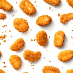 a group of fried chicken nuggets