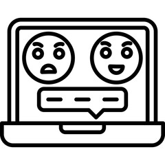 Laptop Chat Icon