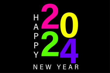 Happy New Year 2024 T-Shirt Design