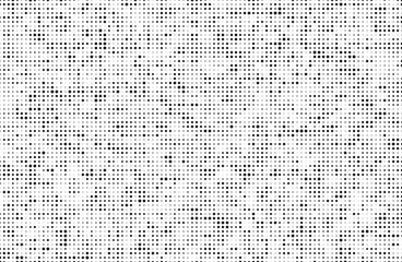 Grunge halftone background with dots. Black and white pop art pattern in comic style. Monochrome dot texture. Vector illustration