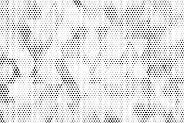 Obraz premium Halftone vector background. Monochrome halftone pattern. Abstract geometric dots background. Pop Art comic gradient black white texture. Design for presentation banner, poster, flyer, business card.